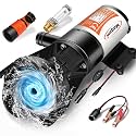 RV Macerator Pump 12V, 12GPM Quick Release Sewer Pump for RV, Boat &amp; Camper