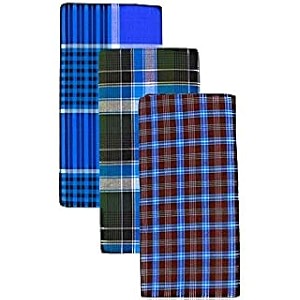 ragini rv men39s 100 cotton lungies - pack of 3 multicolour_free size