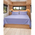 Short Queen Size 4 Piece Bed Sheet Set - RV Short Queen Sheets - Lavender