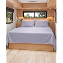 Short Queen Size 4 Piece Bed Sheet Set - RV Short Queen - Light Lavender