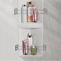 RV Shower Corner Storage Bar, 7.9-13.7 inches RV Bathroom Corner Shelf Rod