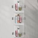 RV Shower Corner Storage Bar, 7.9-13.7 inches RV Bathroom Corner Shelf Rod
