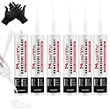 RV Silicone sealant 6Pack, Self-Leveling Lap Sealant for RV Roofs,White RV Caulking Lap Sealants for Camper Trailer Roof Window, Waterproof RV Silicone Sealants Roofing Repair Kit
