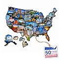 RV State Sticker Travel Map - 50 States Visited, XL 21x15in Waterproof
