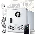 RV Tankless Water Heater, 75,000 BTU High Output Gas Water Heater, 3.9 GPM On-Demand Propane Water Heater with 15" x 15" Door &amp; Remote Control, Endless Hot Water for Motorhome, Trailer, Camper