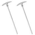 RV Waste Valve Extension Tube 9 Inch TX9HPB RV Waste Valve Handle Replacement - Valve Aluminum Tube Extension Rod Facilitates Waste Management Compatible with RV Sewer Hose Kit - 2 Pcs