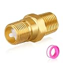 RV Water Heater Backflow Preventer, 1/2" NPT Double Male Thread Hot Water Heater Check Valve, Lead-Free Brass Plumbing Backflow Check Valve for RV, Camper, Motorhome, Trailer