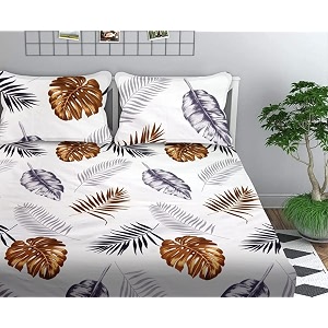 premium cotton elastic fitted bedsheets with 1 size pillow cover  single bed with all around elastic 210 tc  4834x7234 single multi box