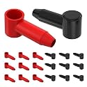 RVBOATPAT 20pcs Battery Terminal Cover Silicone Battery Terminal Protector Boot Fit for 10 AWG - 4 AWG Wire Terminal for Power Junction Block Automotive Car Truck