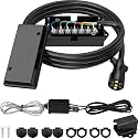 RVGUARD 7 Way 8 Foot Trailer Cord with 7 Gang Junction Box Kit