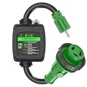 RVGUARD Surge Protector 30 Amp to 110 Volt RV Adapter Cord