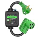 RVGUARD Surge Protector 30 Amp to 50 Amp RV Adapter Cord