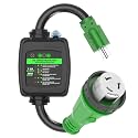 RVGUARD Surge Protector 50 Amp to 110 Volt RV Adapter Cord