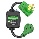 RVGUARD Surge Protector 50 Amp to 30 Amp RV Adapter Cord