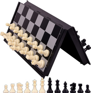 rvka chess board 10x10 magnetic chessboard game set with folding 18 cm chess board