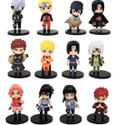RVM Toys Set of 12 Naruto Sasuke Itachi Jiraiya Hinata Kakashi Anime Figures 6-7 cm Toy
