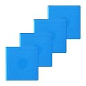 RVMATE RV Leveling Block Top Cover, 4 Pack RV Jack Pad