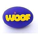 RvPaws Dog Toy Squeaky Rugby Ball Colorful Printed Vinyl American Football Toys, 1 Piece(Color May Vary)