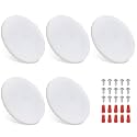 RVZONE 5" Dimmable 12V RV LED Ceiling Puck Light, 4.5W 5‑Pack Frosted Lens
