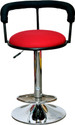 RW REST WELL RW-121 Height Adjustable Bar Stool/Kitchen Chair(Red&Black)|Bar Stool backrest| Metal Bar Stool