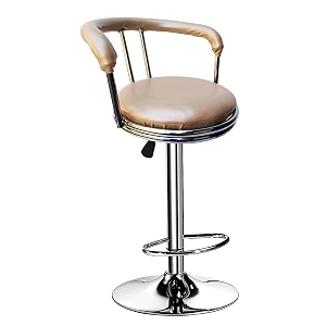 trendy rw-123 height adjustable bar stoolrevolving chair for kitchenreceptionmusicfood court iso certified company set of 1pc beige