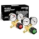 RX WELD Oxy Acetylene Regulator Set, CGA540 & CGA200, B Size