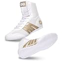 RXN Gold Medal Boxing Shoes for Men | Lightweight High Top Boxing Boots with Anti-Slip Non-Marking Rubber Sole | Breathable Mesh Upper | Training, Sparring & Competition Boxing Shoes