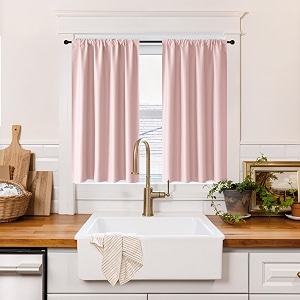 RYB HOME 100 Blackout Short Curtains for