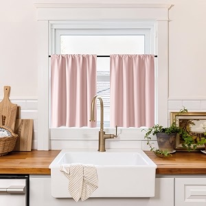 RYB HOME 100 Blackout Short Curtains for