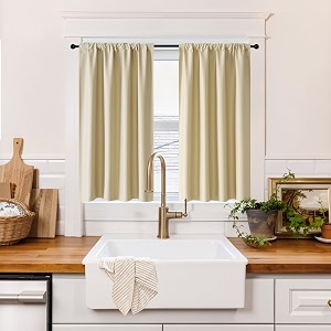 RYB HOME 100 Blackout Short Curtains for
