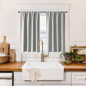 RYB HOME 100 Blackout Short Curtains for