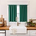 RYB HOME 100 Blackout Short Curtains for
