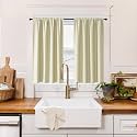 RYB HOME 100 Blackout Short Curtains for