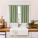 RYB HOME 100 Blackout Short Curtains for