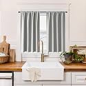 RYB HOME 100 Blackout Short Curtains for