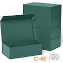 RYDDOY 5 Pack Green Gift Box, 13.8x9.5x4.3'' Large Gift Boxes with Lids