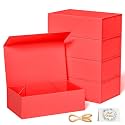 RYDDOY 5 Pack Red Gift Box, 13.8x9.5x4.3'' Large Gift Boxes with Lids