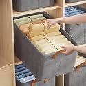Rylan 1 Pcs Wardrobe Organizer for Clothes, Stackable Organizer for Wardrobe Storage, Clothes Organiser for Wardrobe Shelf for Cupboard Racks and Shelves, Drawer Organizers, Multicolor