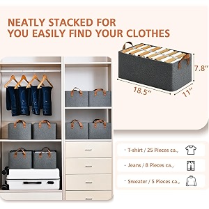 rylan 10 pcs wardrobe organizer for clothes stackable organizer for wardrobe storage clothes organiser for wardrobe shelf jeans pants t shirt organizer for cupboard racks and shelves