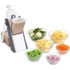 rylan mandoline chopper for kitchen vegetable cutter for kitchen slicer stainless steel vegetable chopper onion cutter with spring slicer safety holder ideal for multipurpose
