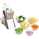 RYLAN Mandoline Chopper for Kitchen Vegetable Cutter for Kitchen Slicer Stainless Steel Vegetable Chopper, Onion Cutter with Spring Slicer Safety Holder Ideal for Multipurpose.