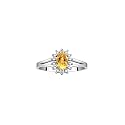 Rylos Halo Ring: Diamond Birthstone with 6X4MM Oval Gemstone - Women's Jewelry in Sterling Silver - Stunning Diamond Ring Sizes 5-10
