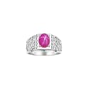 Rylos Men's Rings Designer Nugget Ring: Oval 9X7MM Gemstone &amp; Sparkling Diamonds - Color Stone Birthstone Rings for Men, Sterling Silver Rings in Sizes 8-13. Mens Jewelry