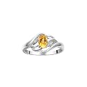 Rylos Ring featuring Classic Style, 6X4MM Birthstone Gemstone, &amp; Diamonds - Elegant Jewelry for Women in Sterling Silver, Sizes 5-10