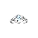 Rylos Ring featuring Classic Style, 6X4MM Birthstone Gemstone, &amp; Diamonds - Elegant Jewelry for Women in Sterling Silver, Sizes 5-10