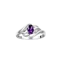Rylos Ring featuring Classic Style, 6X4MM Birthstone Gemstone, & Diamonds - Elegant Jewelry for Women in Sterling Silver, Sizes 5-10