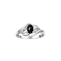 Rylos Ring featuring Classic Style, 6X4MM Birthstone Gemstone, &amp; Diamonds - Elegant Jewelry for Women in Sterling Silver, Sizes 5-10