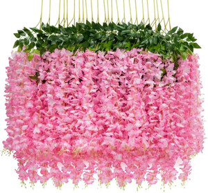 Ryme Pink Westeria Artificial Flower