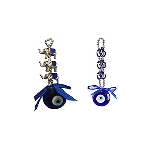 ryme vastu feng shui evil eye wall hanging with for good luck prosperity zodaic success health wealth office home decor amp car 3 oms and elephant