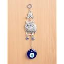 Ryme Vastu Feng Shui Evil Eye Wall Hanging With for Good Luck Prosperity Zodaic Success Health Wealth Office Home Decor &amp; Car (owl2)